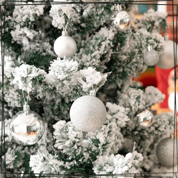 JULGRANSBOLLAR, PLAST, JULGRAN, SILVER, REPFRIA