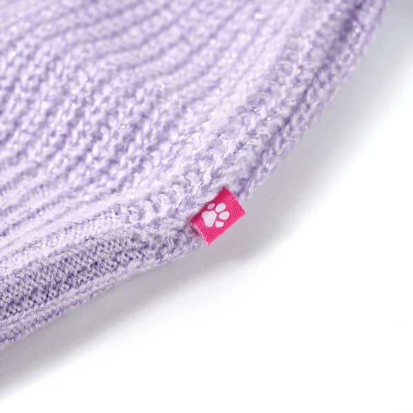 Børne strikket sweatervest, lys lilla, 116