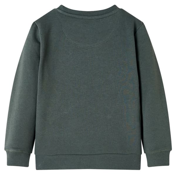 Børnesweatshirt, mørk khaki, 116