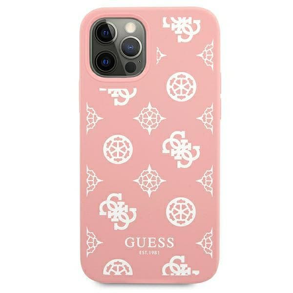Guess Peony Collection iPhone 12 Pro Max cover, lyserød