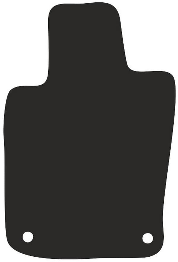 polyamid förarmatta för: Porsche Panamera fastback 2009-2016 gummibelagd förarmatta