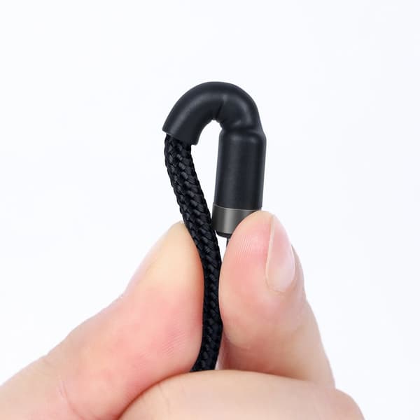 Holdbart, fleksibelt kabel USB-C PD 2.0 60W 20V 3A QC3.0 1M Sort-Grå