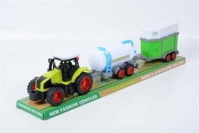 Traktor med landbrugsmaskiner