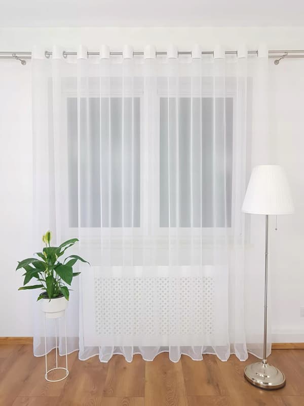 Valmis voile-verho silmukoilla 400x250cm
