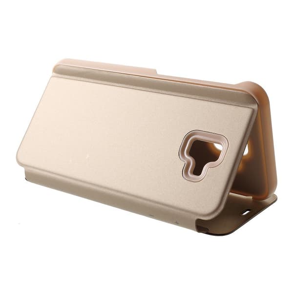 Mirror View Cover til Samsung Galaxy J6+ Plus - Guld