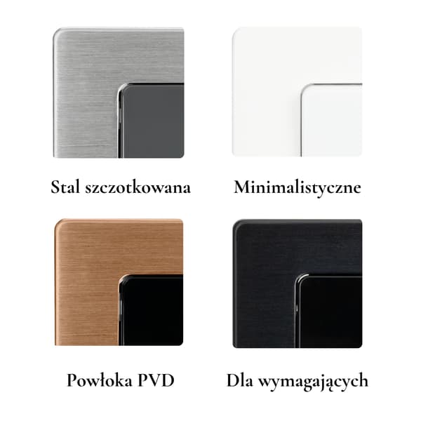 Dubbel grå korsströmbrytare borstad stål