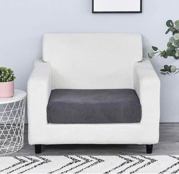 Elastiskt överdrag för 2-sits soffa i grafit