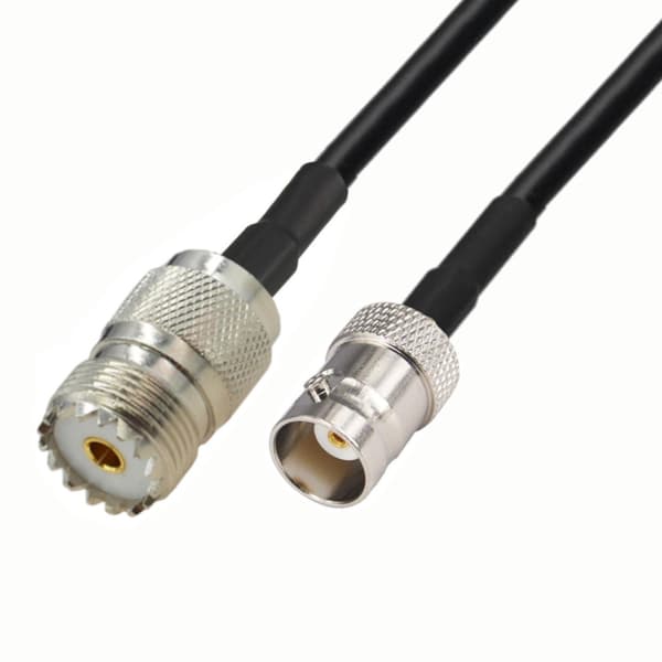 Antennekabel BNC-stik / UHF-stik RG58 1m