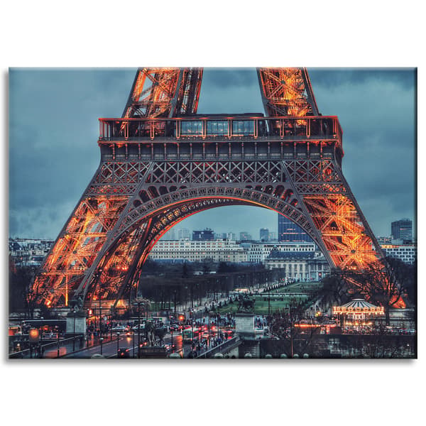 Canvas-taulu, arkkitehtuuri, Eiffel-torni, 70x50