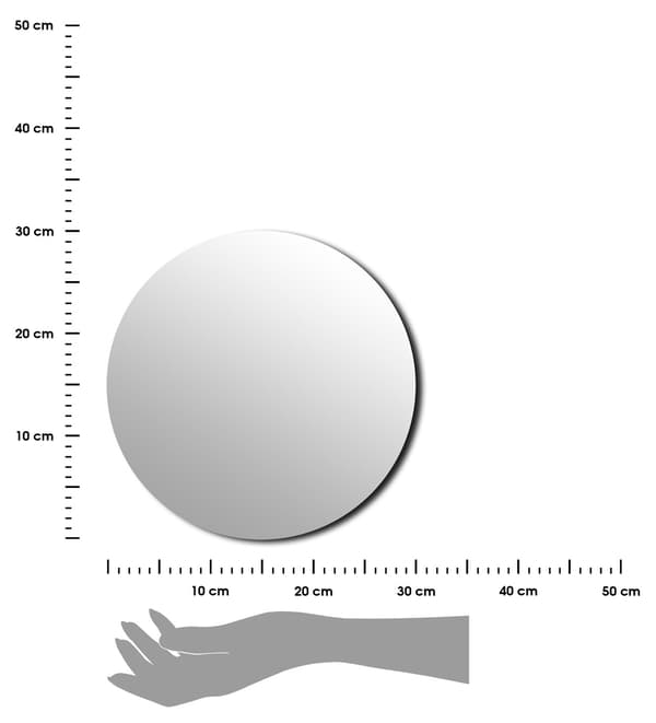 Levi pyöreät peilit, 4 kpl, 30 cm
