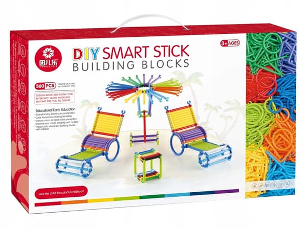 LITTLE GENIUS BLOCKS STICKS - 360 DELER