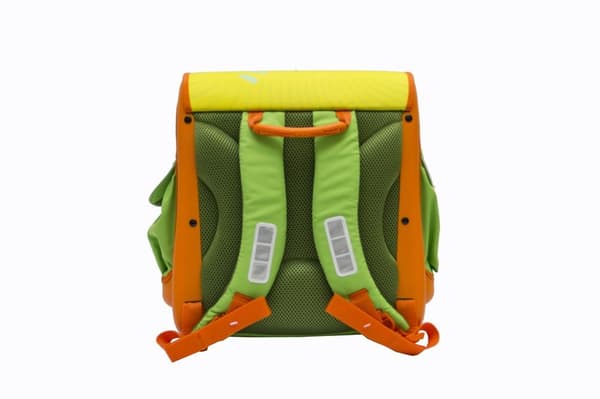 BILSKOLVÄSKA, förstyvad, 21L, grön-orange