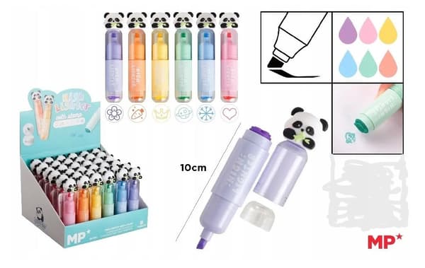 Overstregningstusch med stempel - panda 4662 A'36