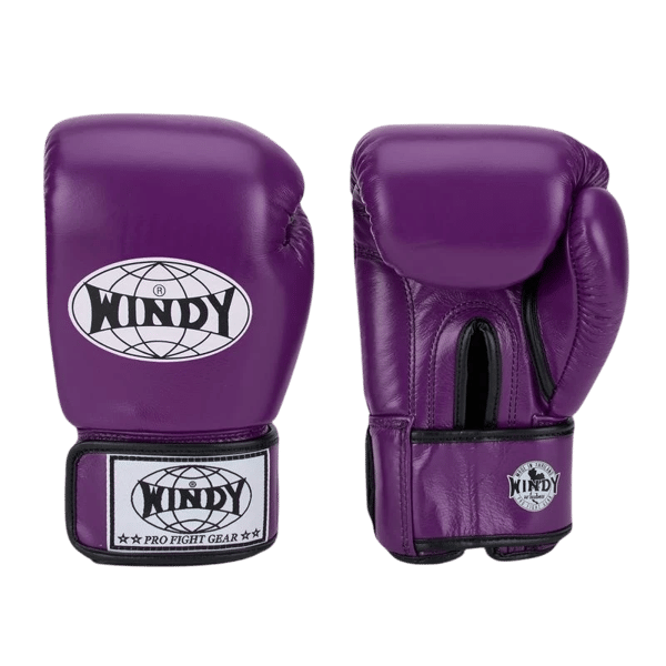 Windy Classic ægte læderboksehandsker 14OZ lilla