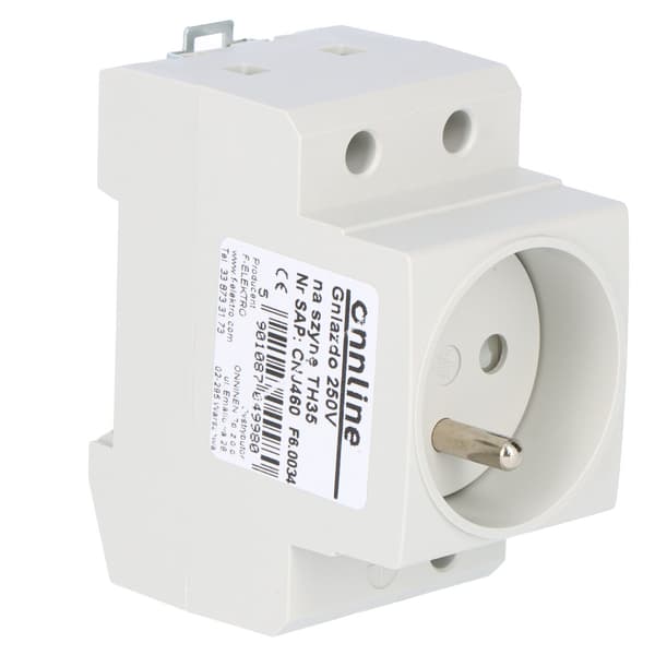 250V uttag för TH35-skena, online