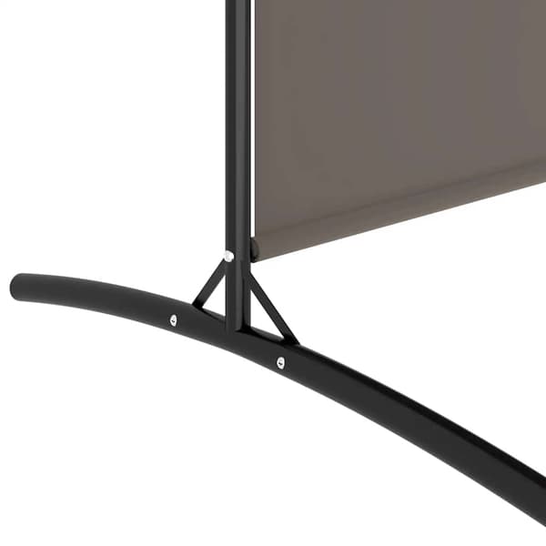 vidaXL 4-panelsskärm, antracit, 698x180 cm, tyg