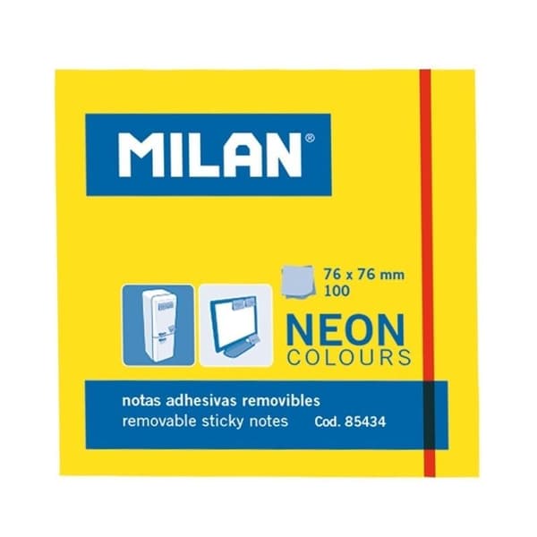 Sticky notes 76x76 neongul MILAN