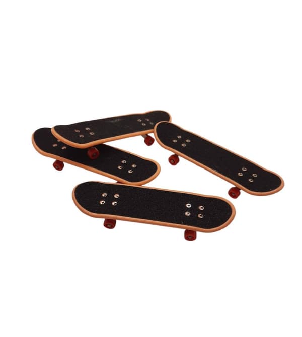 Mini-skateboard med greppbräda, set med 4 st, MOMSIV