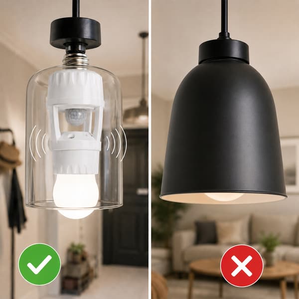 [pacza] E27-lamphållare med dag/natt-rörelsesensor 16–220 s O278