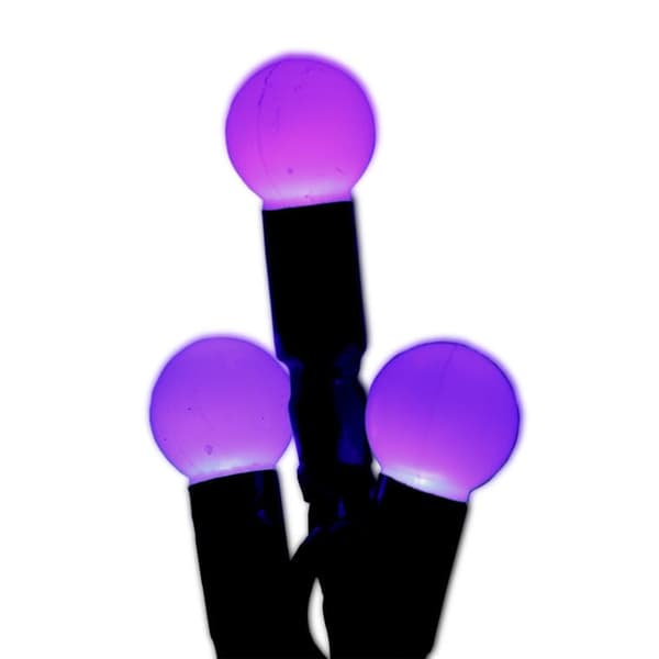 Lila julgransbelysning 100 LED - Pärlor, Nätdriven, 8m lång