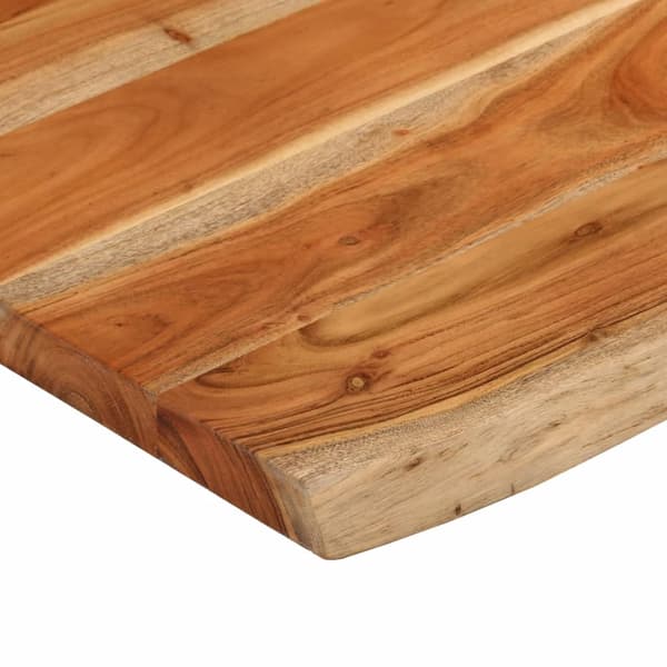 vidaXL badeværelsesbordplade, 80x60x2,5 cm, rektangulær, akacietræ