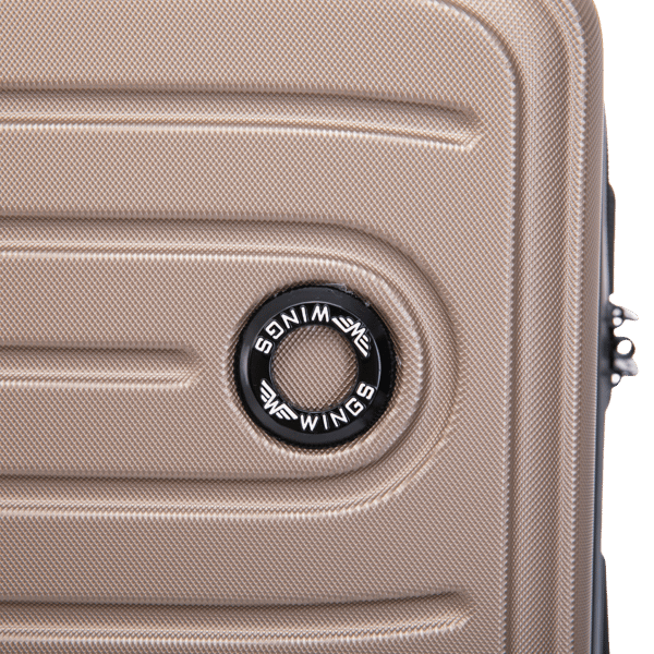 MEDIUM Wings ABS+ COOT 24" champagnefärgad resväska