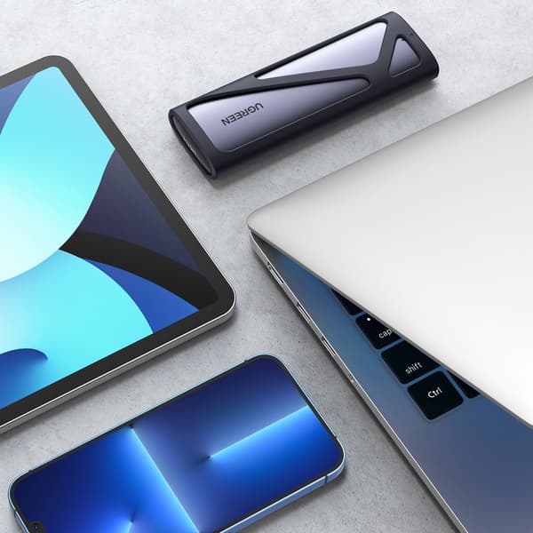 SSD-hölje M.2 USB 3.2 Gen 2 SuperSpeed USB 10Gbps grått