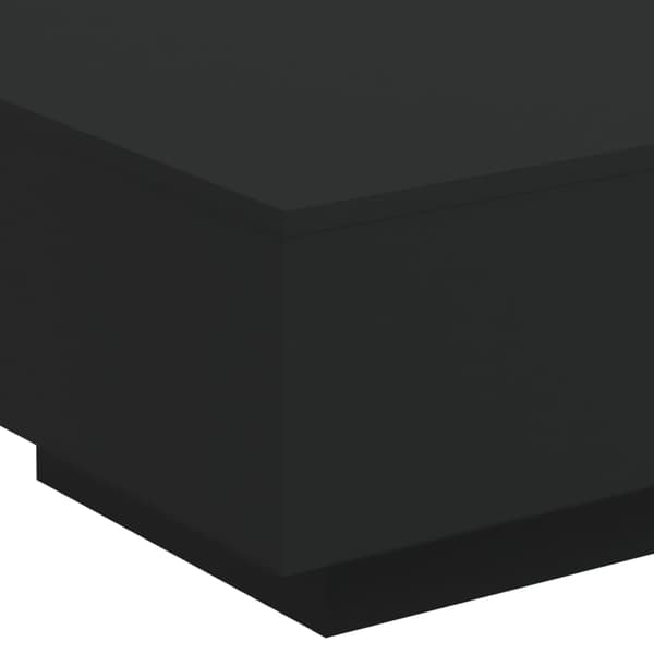 vidaXL LED sofabord sort 55x55x31 cm