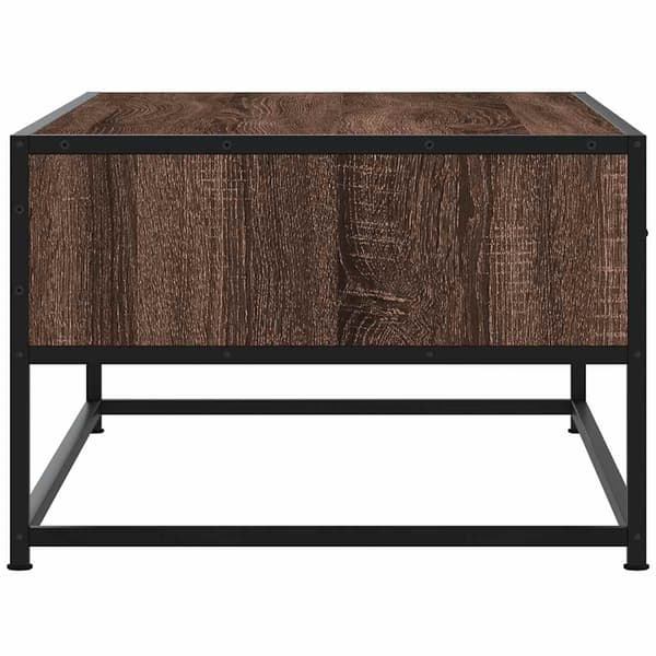 vidaXL sofabord brunt egetræ 100x50x35 cm