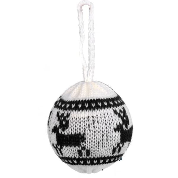 Juldekoration, ullhänge, MARINBLÅ BOLL, 8 cm