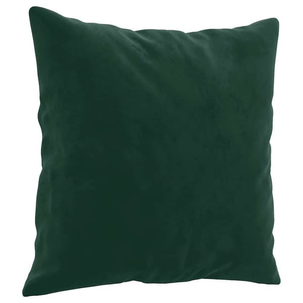 vidaXL 2-sitssoffa med kuddar, mörkgrön, 120 cm, sammet