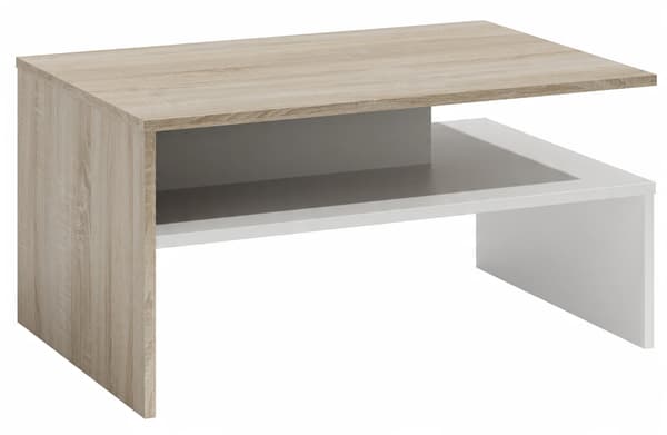 OLA SOFFBORD FÖR VARDAGSRUM SONOMA VIT 100x48x5