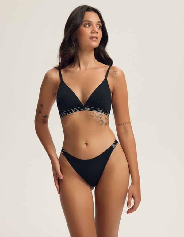 Abria Bloovii Triangle Bra | Musta XL