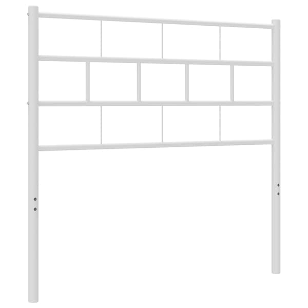vidaXL metalsengegavl hvid 80 cm