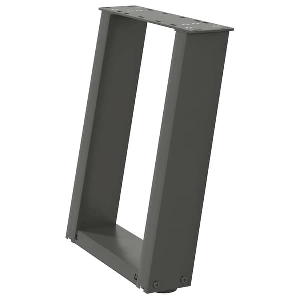 vidaXL Soffbordsben, 2 st, Antracit, 38x(42-43) cm, Stål