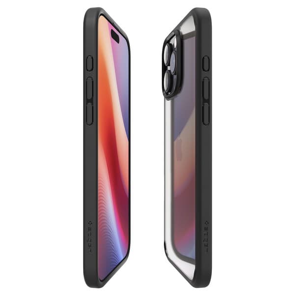Spigen Ultra Hybrid-cover til iPhone 16 Pro, klart og sort