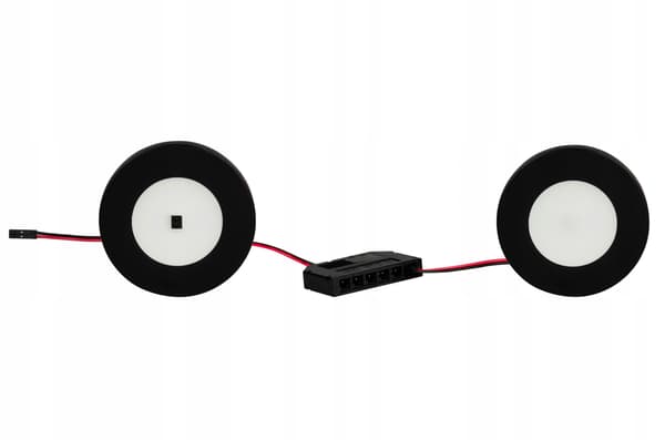 Indbygget LED-møbellampe 3W IR-sensor sort 3000K SLL02