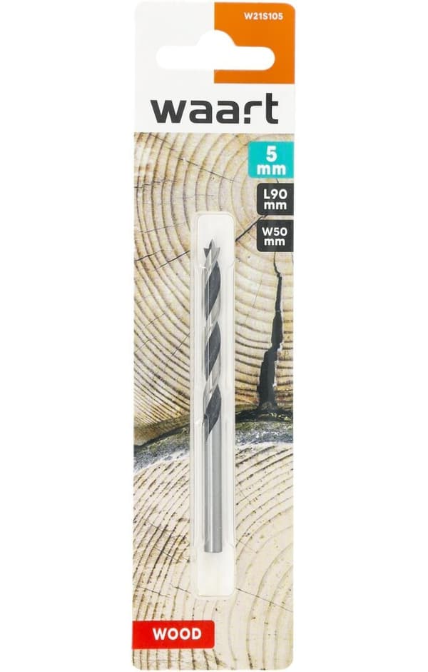 5,0 mm puuporanterä, hiottu
