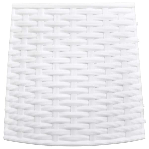 vidaXL Julgransskydd Vit Ø56x23 cm Plast