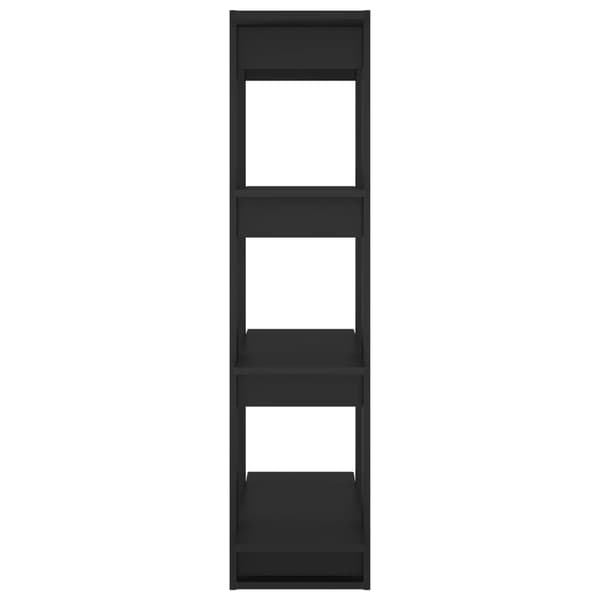 vidaXL reol/opdeler sort 80x30x123,5 cm