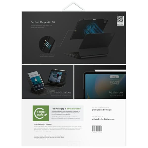 UNIQ Axel-etui til iPad Pro 13" M4 (2024) sort