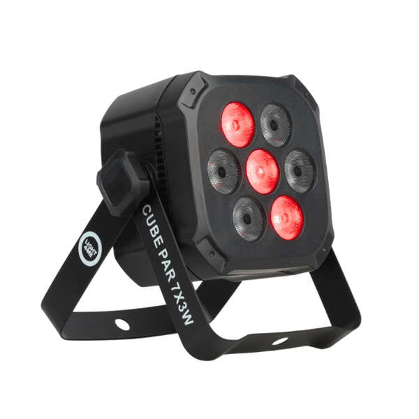 LIGHT4ME CUBE PAR 7X3W reflektor PAR scenelys lyseffekt LED RGB