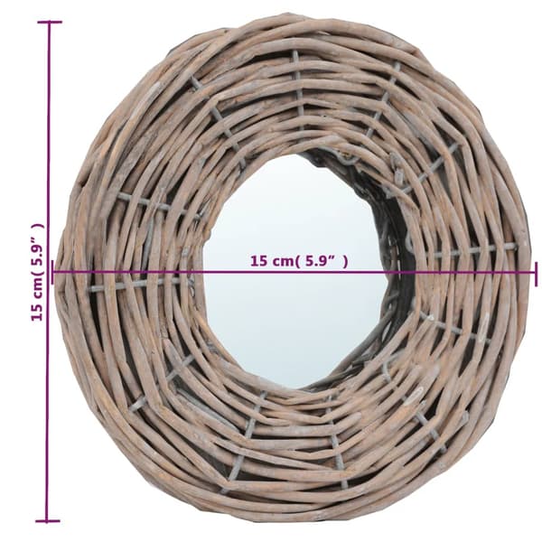 vidaXL Peilit, 3 kpl, 15 cm, Punottu