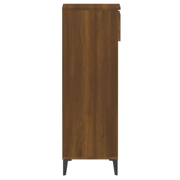 vidaXL skoskab brunt egetræ 40x36x105 cm