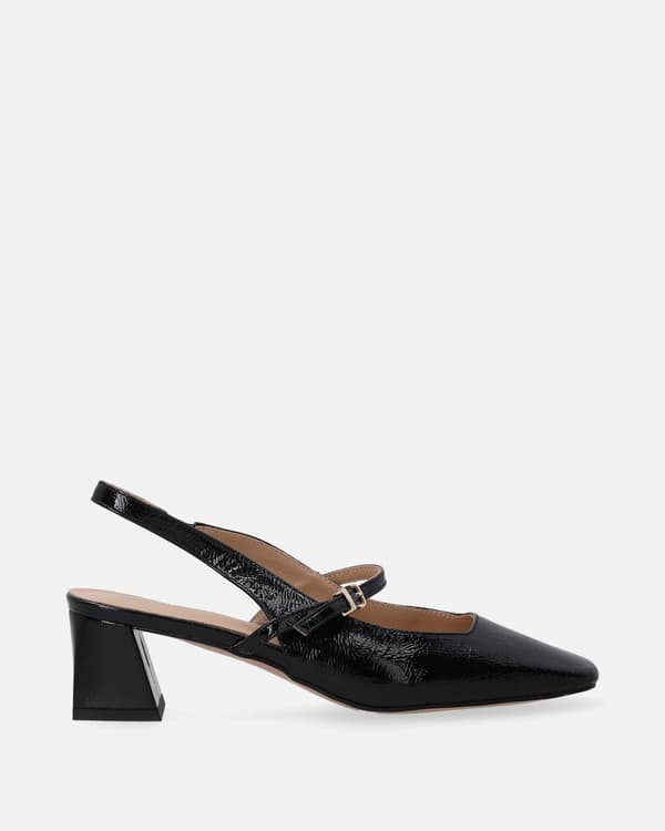 Sorte pumps i laklæder Sorte pumps i laklæder 39