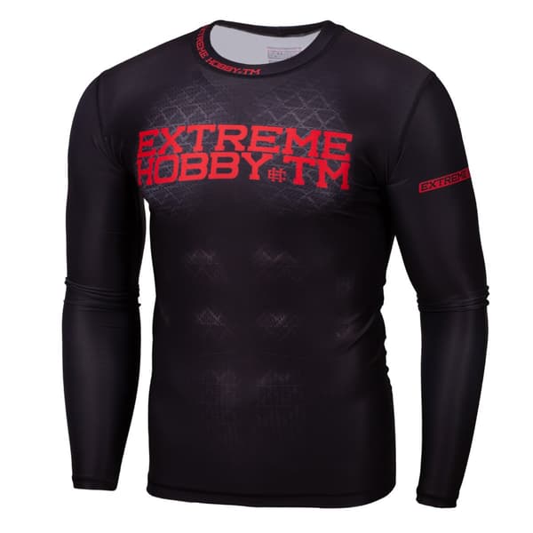 Herr långärmad rashguard BLACK ARMOR S