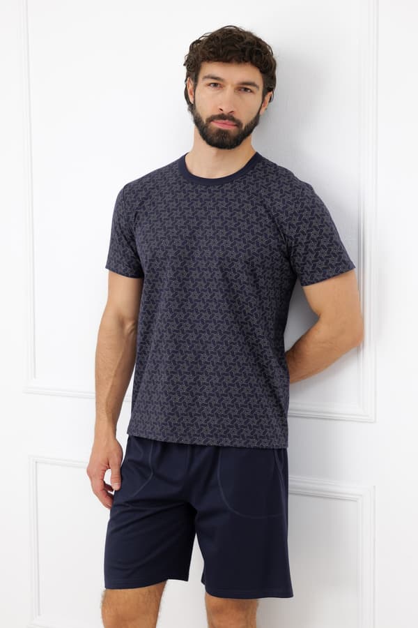 Ricardo herrpyjamas kortärmad, korta byxor L