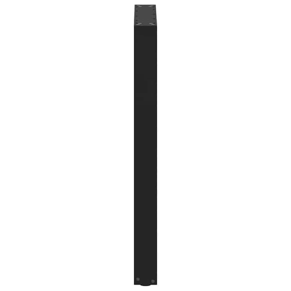 vidaXL sofabordsben, 2 stk., sort, 60x(90-91) cm, stål