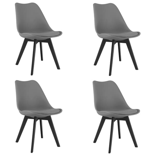 MARK stol - grafit / svarta ben x 4