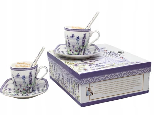 Espressokoppar 2 x 80ml i presentask, Lavender-kollektionen